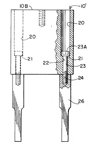 Ultrasonic composite horn - Davis patent 3780926