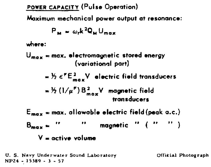 Graph - Maximum mechanical power output at resonance